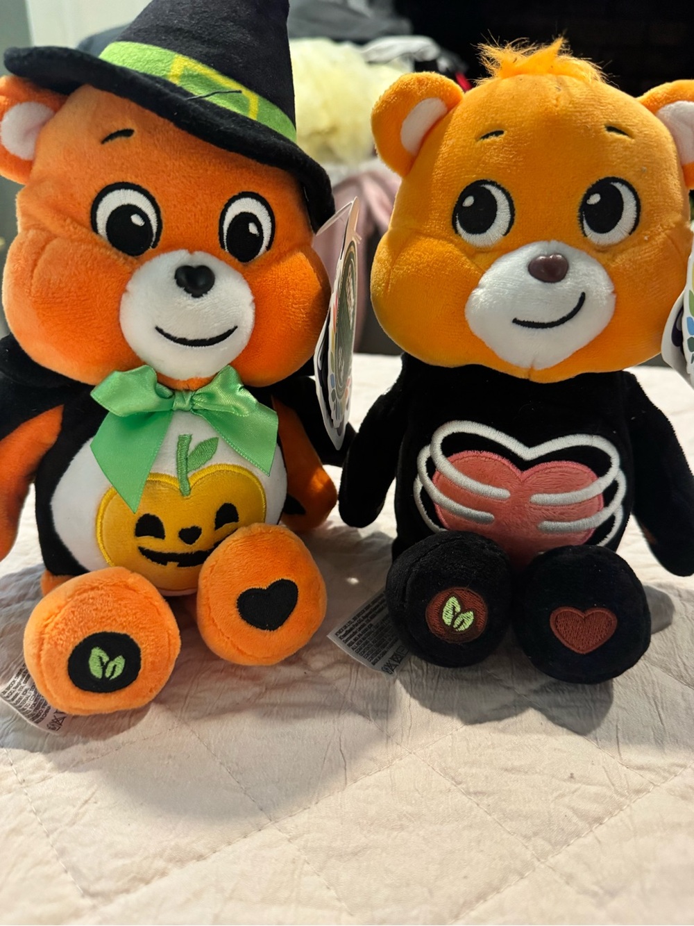 Plush Orange Halloween CareBear’s set of 2!